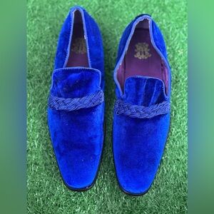 Blue Velvet Men's Loafers Size 9.5‎